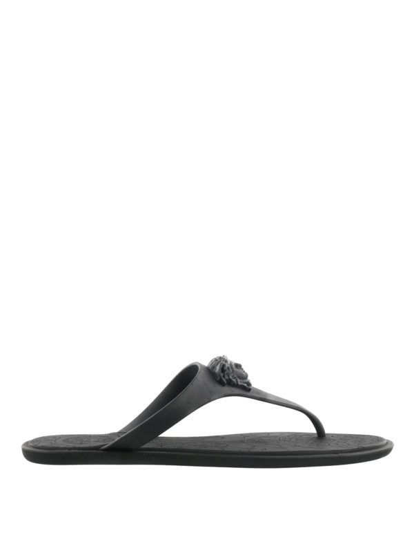 medusa palazzo thong sandals