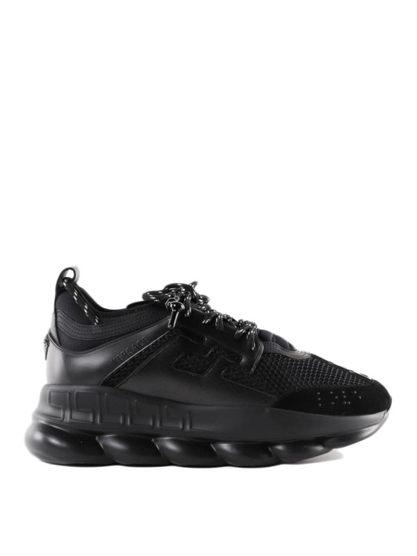 Versace - Chain Reaction black chunky sneakers - trainers ...