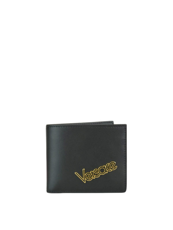 black versace wallet