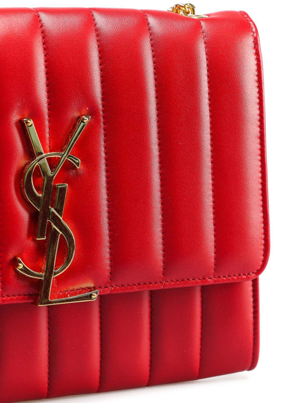 ysl red quilted bag