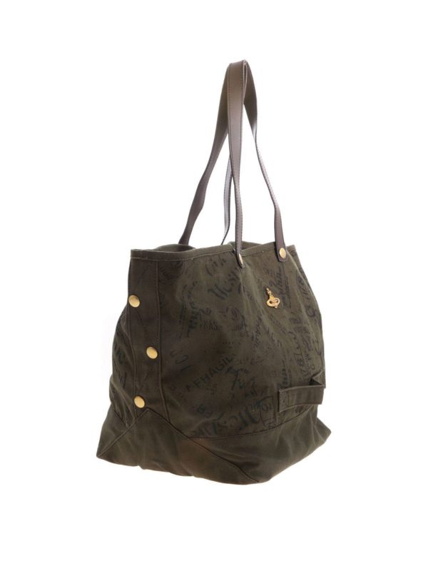 Vivienne Westwood City Canvas shoulder bag in military green