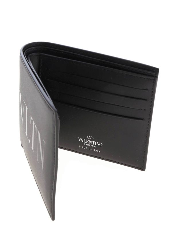 VLTN wallet in black