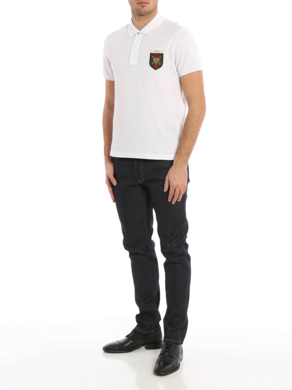 پولو Gucci - Web detail and tiger polo 