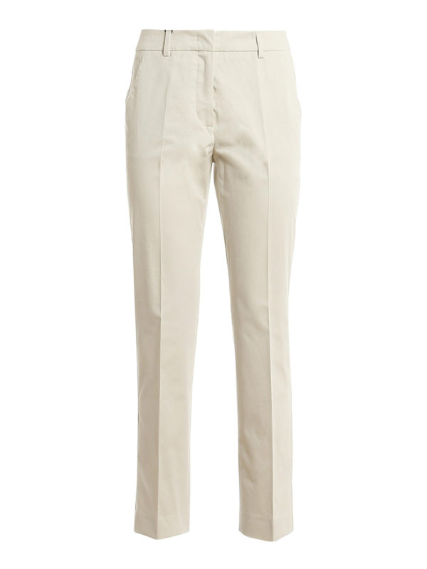 Casual trousers Weekend Max Mara - Lato stretch cotton crop trousers ...