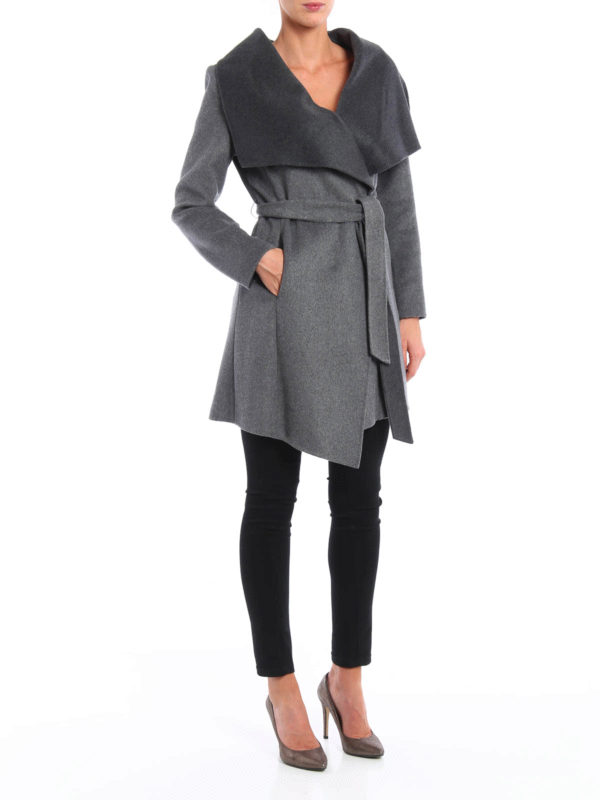 michael kors belted wrap coat