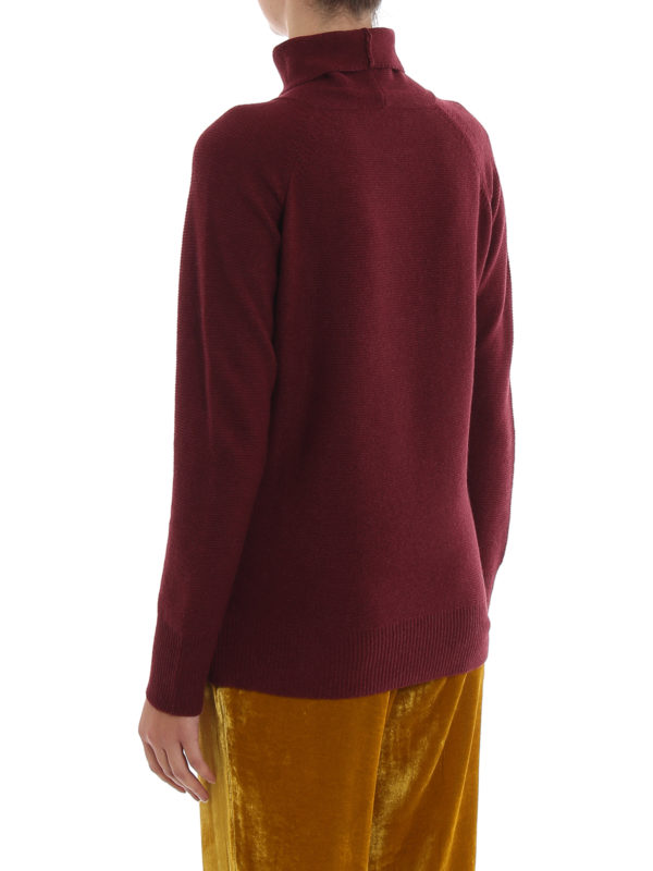 Wool silk and cashmere turtleneck sweater shop online: FABIANA FILIPPI