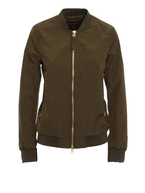Woolrich ボンバージャケット レディース ダークグリーン ボンバージャケット Cps2472sm6480