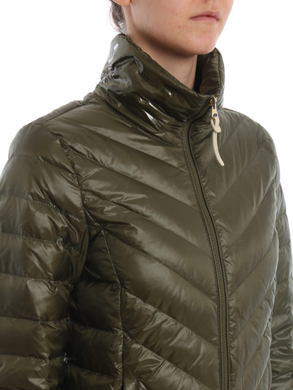 Clarion chevron quilted puffer jacket 