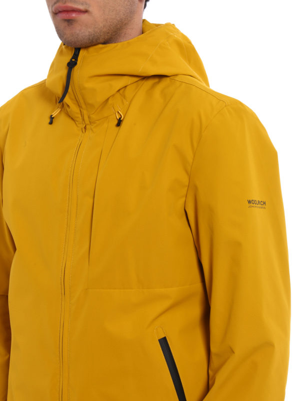 Pacific yellow hooded windbreaker 