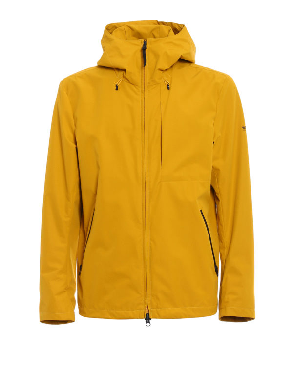 Pacific yellow hooded windbreaker 