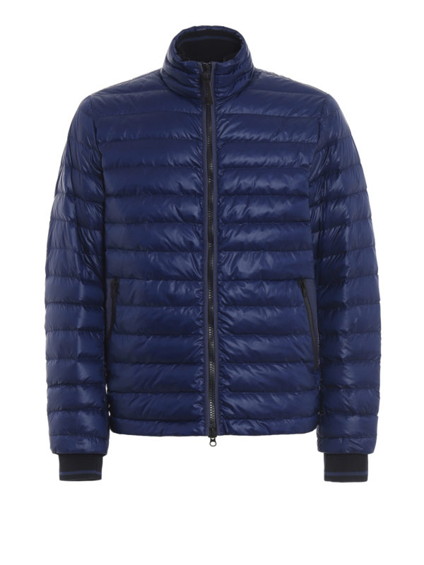 Bering blue puffer bomber jacket 