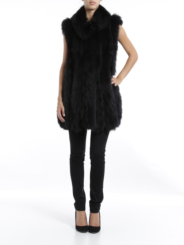 yves salomon feather vest