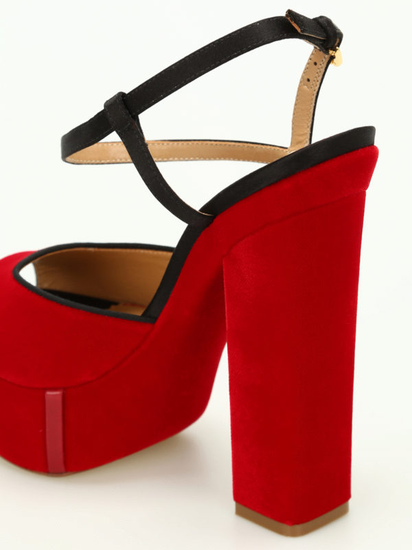 Ziggy velvet slingback sandals 
