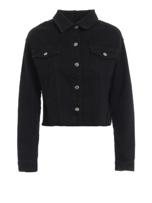 7 FOR ALL MANKIND: Chaquetas denim - Chaqueta Vaquera - Negro