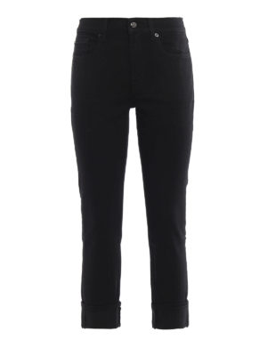 7 FOR ALL MANKIND: jeans skinny - Jeans relaxed skinny neri
