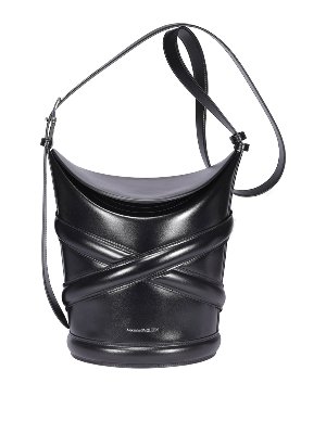 ALEXANDER MCQUEEN: Bucket bags - Embossed logo bucket bag