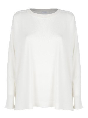 MALO: crew necks - Crewneck sweater in white