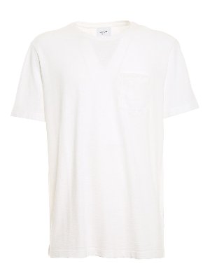 DONDUP: t-shirts - Linen blend T-shirt