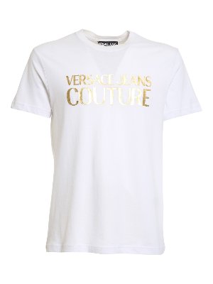 T-shirts Versace Jeans Couture - Logo label print T-shirt 