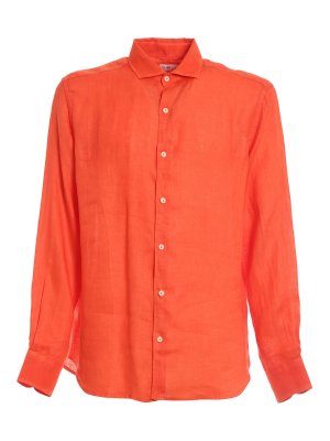 Shirts Mc2 Saint Barth - Linen shirt - GREG00311B | Shop online at iKRIX