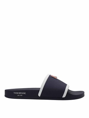 thom browne black flag pool slides
