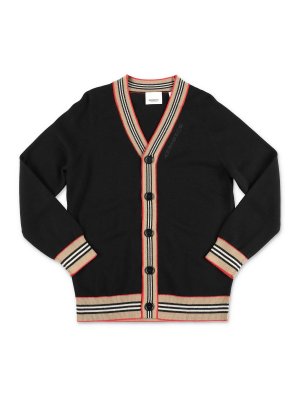 Cardigans Burberry - Black knit wool cardigan - 8047616A1189B 