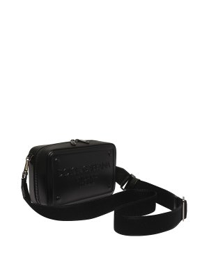 Cross body bags Off-White - Bag with Industrial shoulder strap in black -  OMNA049F20FAB0011001