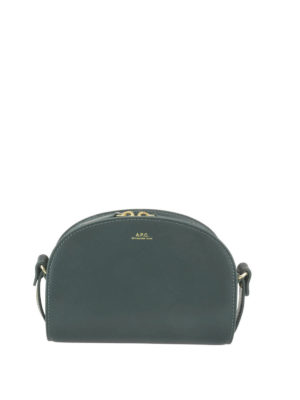 A.P.C.: cross body bags - Smooth leather half-moon bag