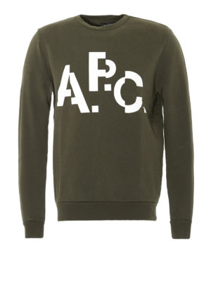 A.P.C.: Felpe e maglie - Felpa in cotone con logo disallineato