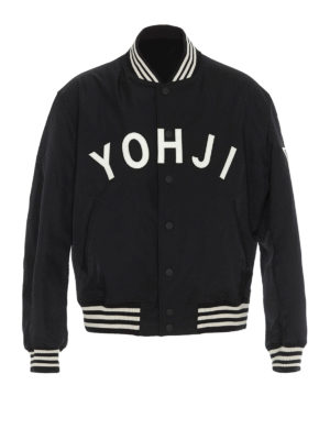 ADIDAS Y-3: giacche bomber - Bomber Yohji nero in tessuto tecnico