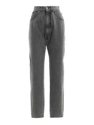 ALBERTA FERRETTI: Jeans Rectos - Vaqueros Rectos - Gris