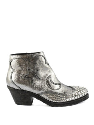 ALEXANDER MCQUEEN: tronchetti - Texani Solstice con borchie