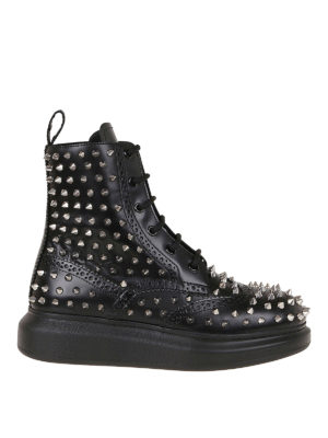 ALEXANDER MCQUEEN: Stiefeletten - Stiefeletten - Schwarz
