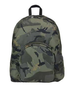 ALEXANDER MCQUEEN: zaini - Zaino Dancing Skeleton camouflage