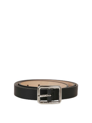 ALEXANDER MCQUEEN: belts - Branded buckle leather belt