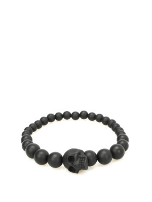 ALEXANDER MCQUEEN: Bracciali e Braccialetti - Braccialetto Skull con perle