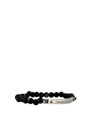 ALEXANDER MCQUEEN: Bracciali e Braccialetti - Bracciale Skull and Beads con logo