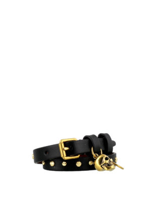 ALEXANDER MCQUEEN: Pulseras y brazaletes - Brazalete - Negro