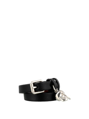 ALEXANDER MCQUEEN: Pulseras y brazaletes - Brazalete - Negro