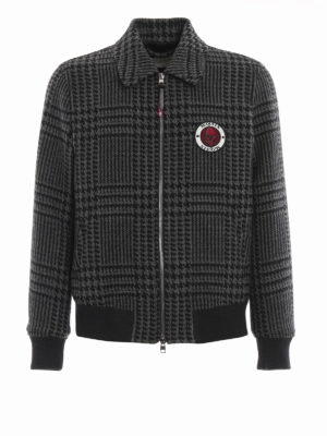 ALEXANDER MCQUEEN: casual jackets - Houndstooth wool jacket