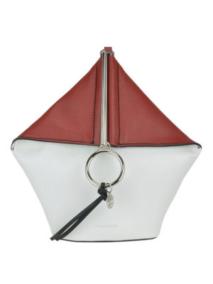 ALEXANDER MCQUEEN: pochette - Pochette Butterfly in pelle
