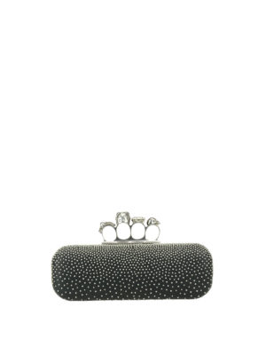 ALEXANDER MCQUEEN: pochette - Pochette Knuckle in pelle