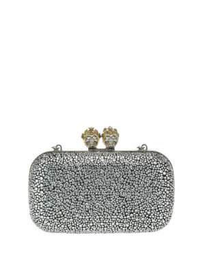 ALEXANDER MCQUEEN: pochette - Clutch Queen and King con Swarovski