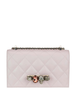 ALEXANDER MCQUEEN: pochette - Piccola borsa Jewelled Satchel trapuntata