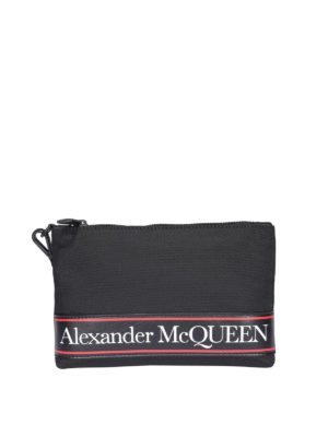 ALEXANDER MCQUEEN: clutches - Tech fabric clutch