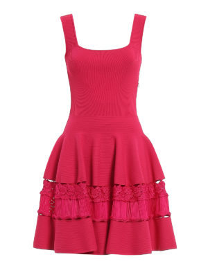 ALEXANDER MCQUEEN: Vestidos de cóctel - Vestido De Cóctel - Fucsia