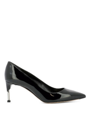 ALEXANDER MCQUEEN: scarpe décolleté - Décolleté a punta in vernice nera