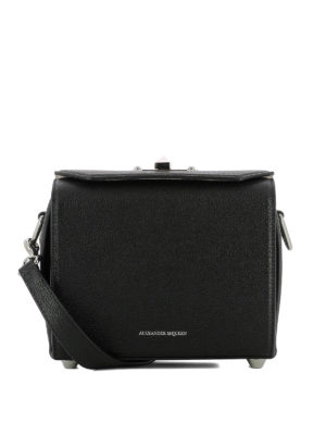 ALEXANDER MCQUEEN: borse a tracolla - Borsa Box Bag 19 in pelle nera