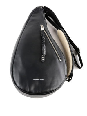 ALEXANDER MCQUEEN: borse a tracolla - Tracolla in pelle a forma di goccia
