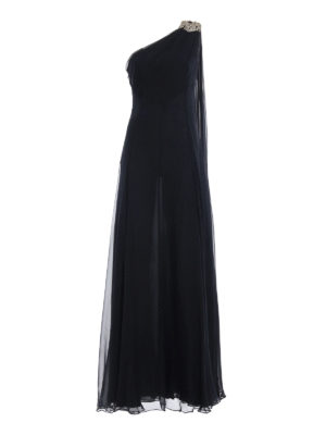 ALEXANDER MCQUEEN: abiti da sera - Abito da grand soirée monospalla in seta
